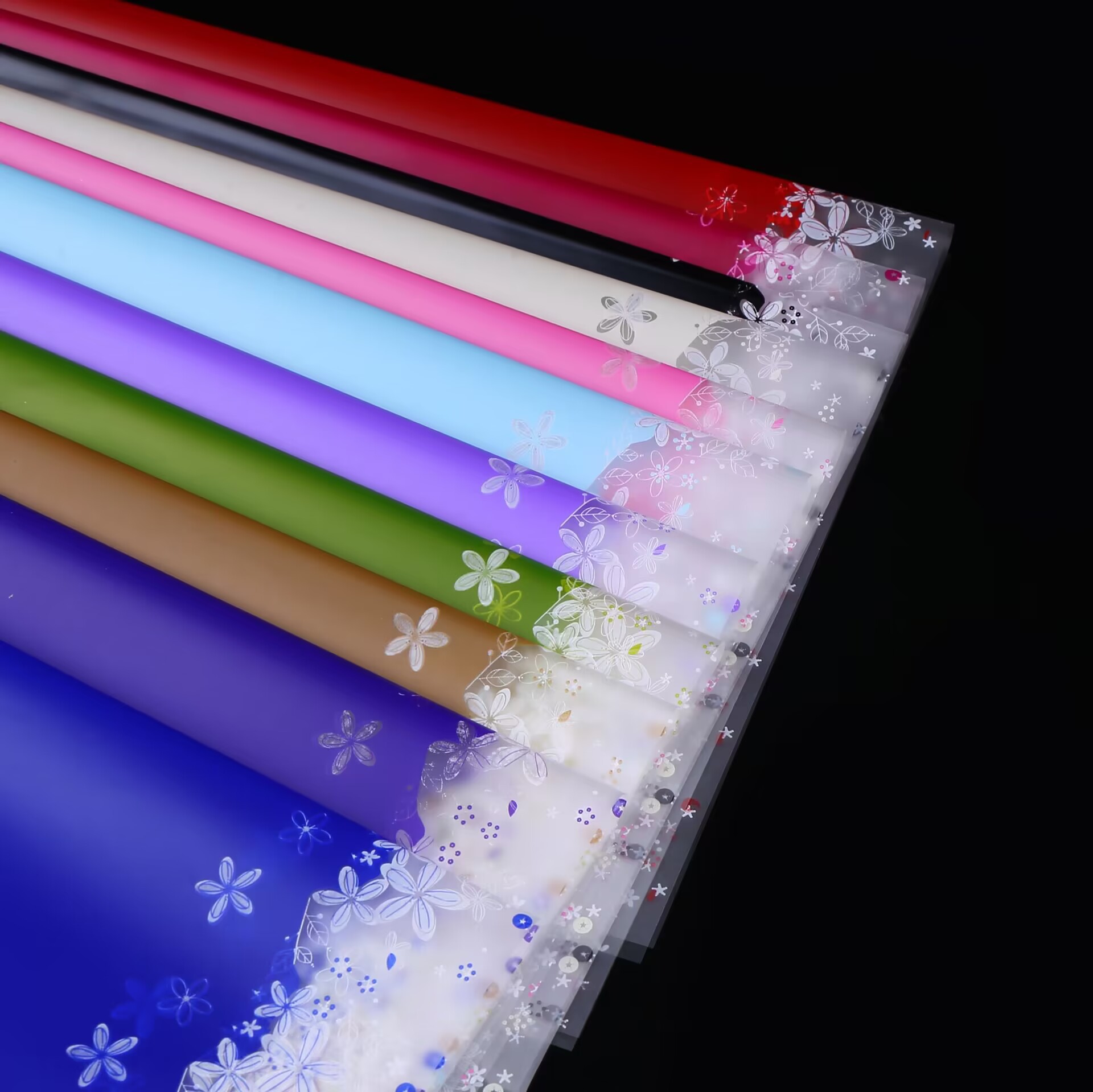 20 Sheets Floral Bouquet Wrapp - Papercraft Supply Ribbon ulasan dan harga