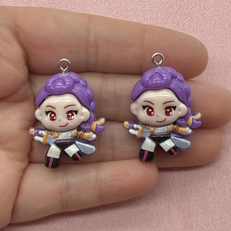 10pcs resin cartoon pendant, D - Event Party ulasan dan harga