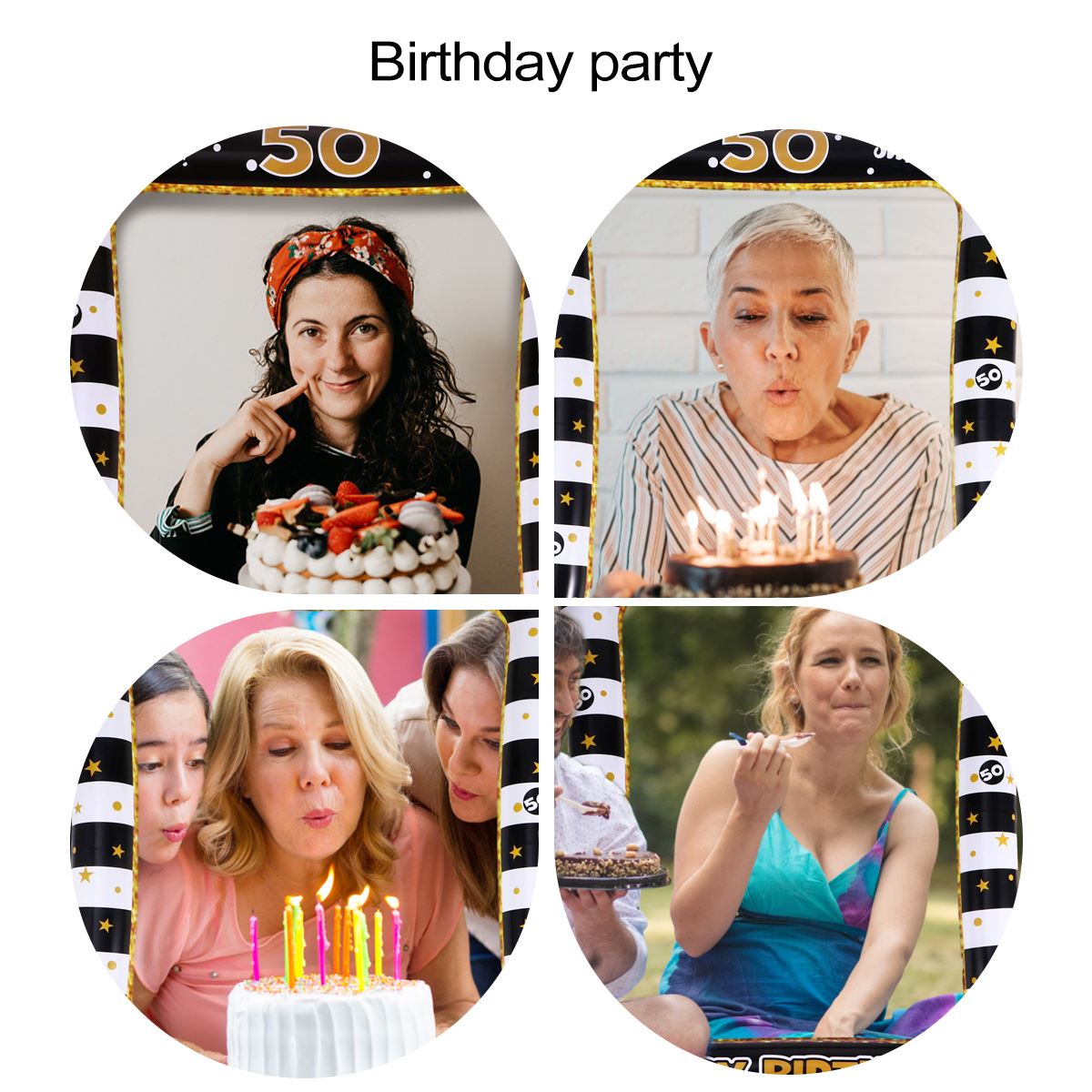 Birthday Party Supplies 18 Bal - Photo Booth Frame ulasan dan harga
