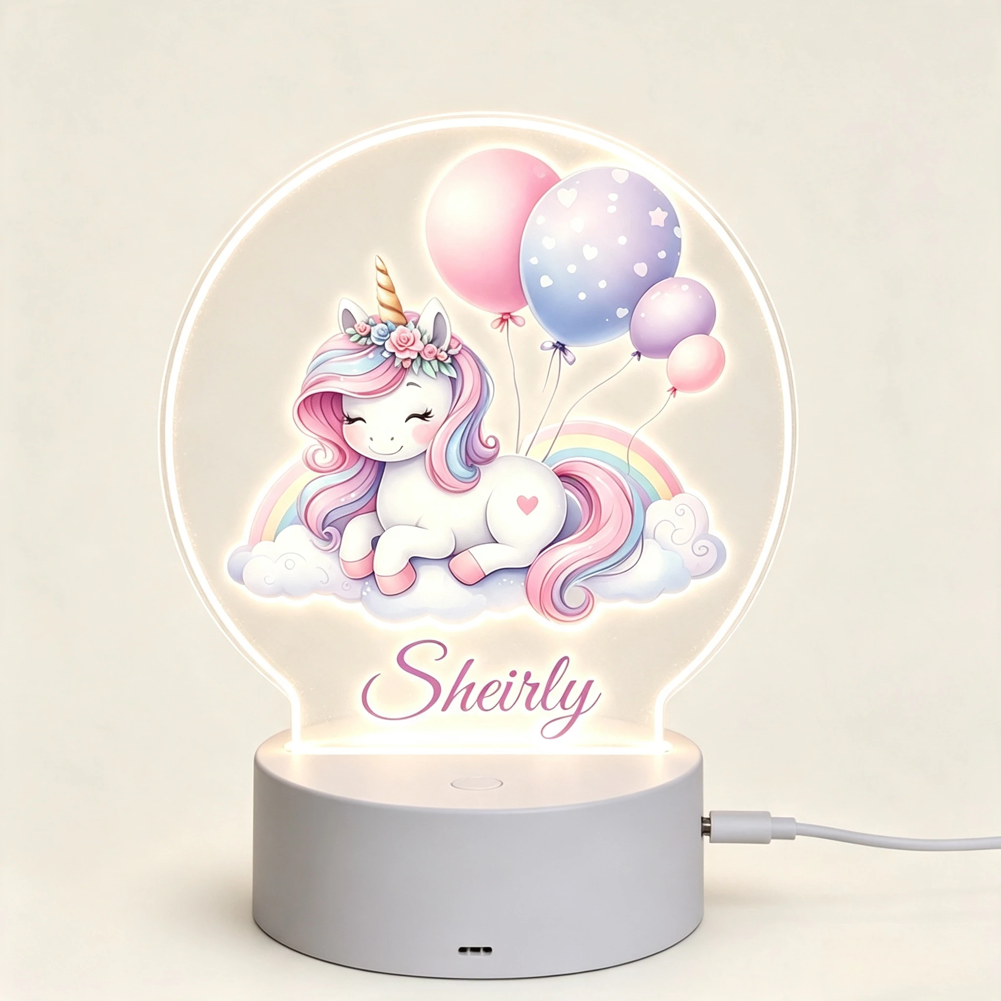 Magical Unicorn Personalized L - Led Balloon Light ulasan dan harga
